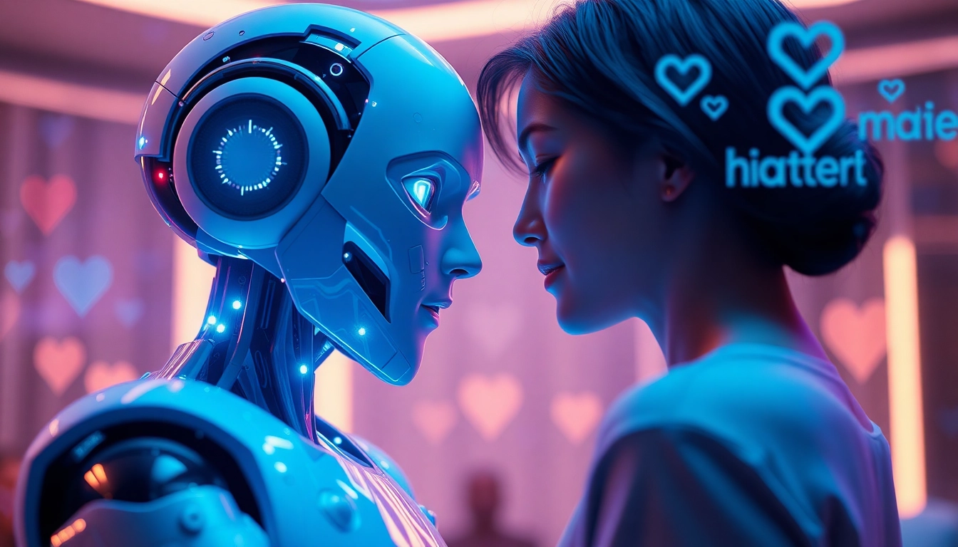 ai sex interaction between a humanoid robot and a human in a futuristic setting