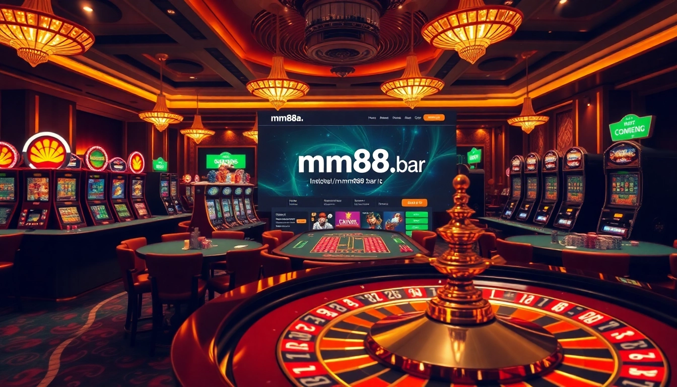 Enjoy a thrilling game at https://mm88.bar/ casino with vibrant tables and exciting slot machines.