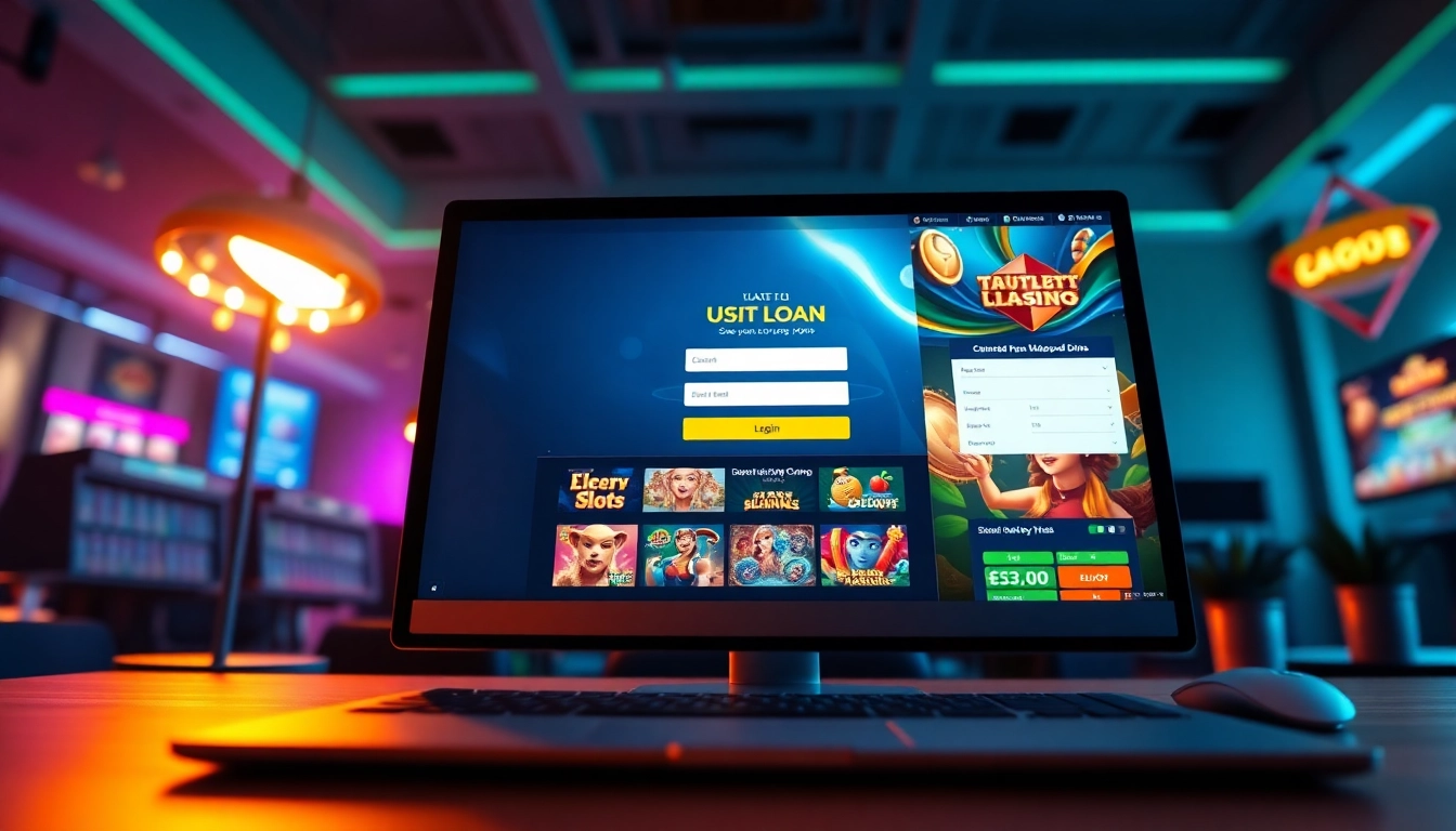 Engaging online casino interface featuring doaslot login and slot game visuals.