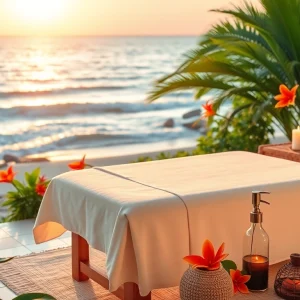 Serene outdoor spa setting showcasing effective Spa Ads strategies.