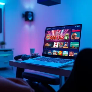 Vibrant online gaming scene showcasing GG 88 with casino games and a user-friendly interface.