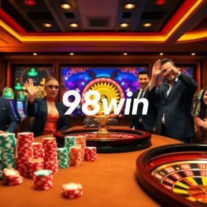 Experience the thrill of 98win at a vibrant casino with engaging poker and slot games.