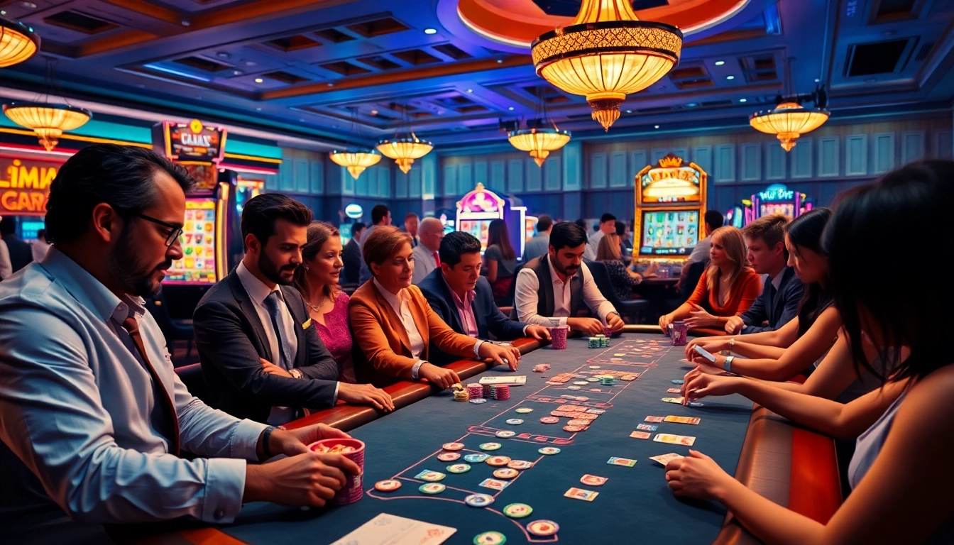 Players enjoying a thrilling experience with sex games ai at a luxury casino table.