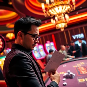 VT88 nhà cái players enjoying a thrilling casino experience with roulette and poker.