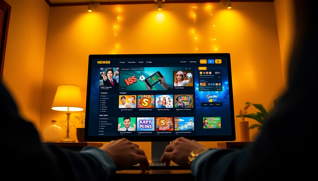 Online gambling experience at new88pm.com showcasing exciting games and user-friendly design.