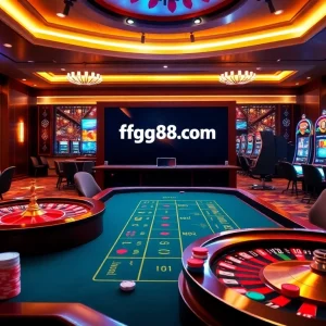 Players engaging in thrilling games at https://ffgg88.com/, showcasing vibrant casino elements and excitement.