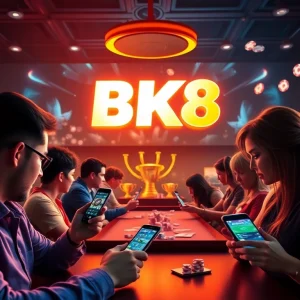 Explore the dynamic gaming environment of bk860s.com showcasing vibrant casino and sports betting visuals.