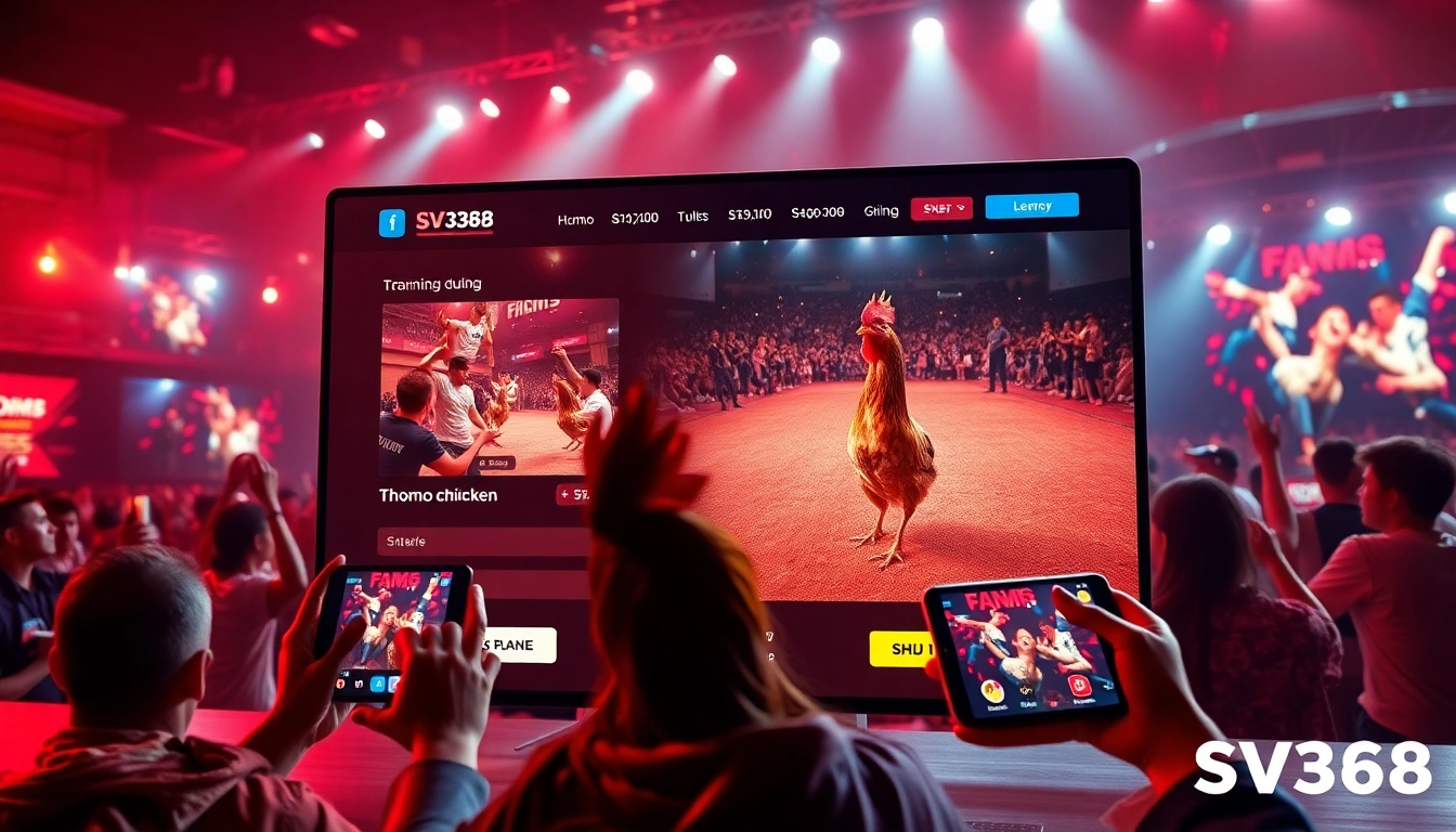 Experience live chicken fights on sv368win.live with thrilling betting options and vibrant visuals.