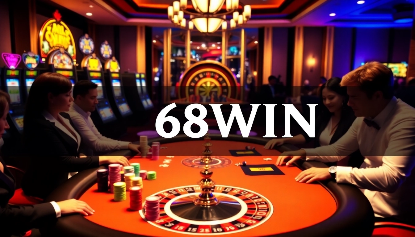 Players strategize around the luxurious poker table at https://68wing.com with vibrant chips and cards.